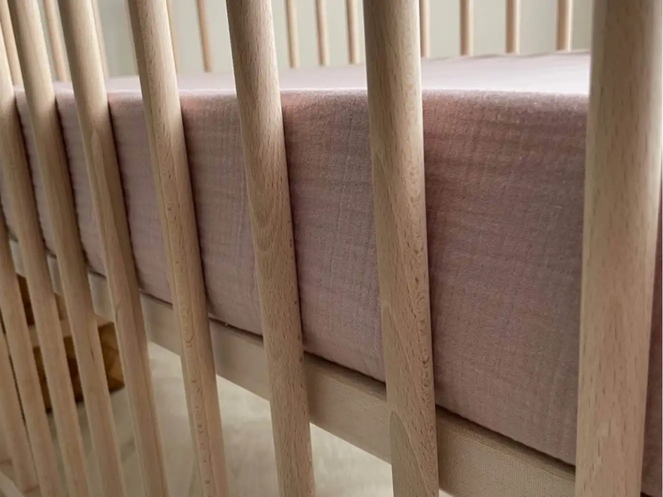 Простынь муслин 120 х 60 (пудра)