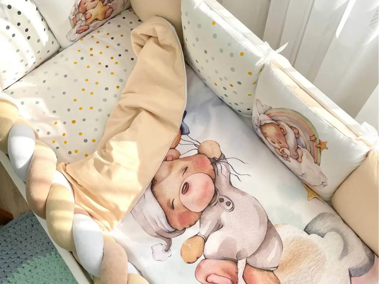 Комплект постільної білизни Ведмедики Гаммі (бежевий)