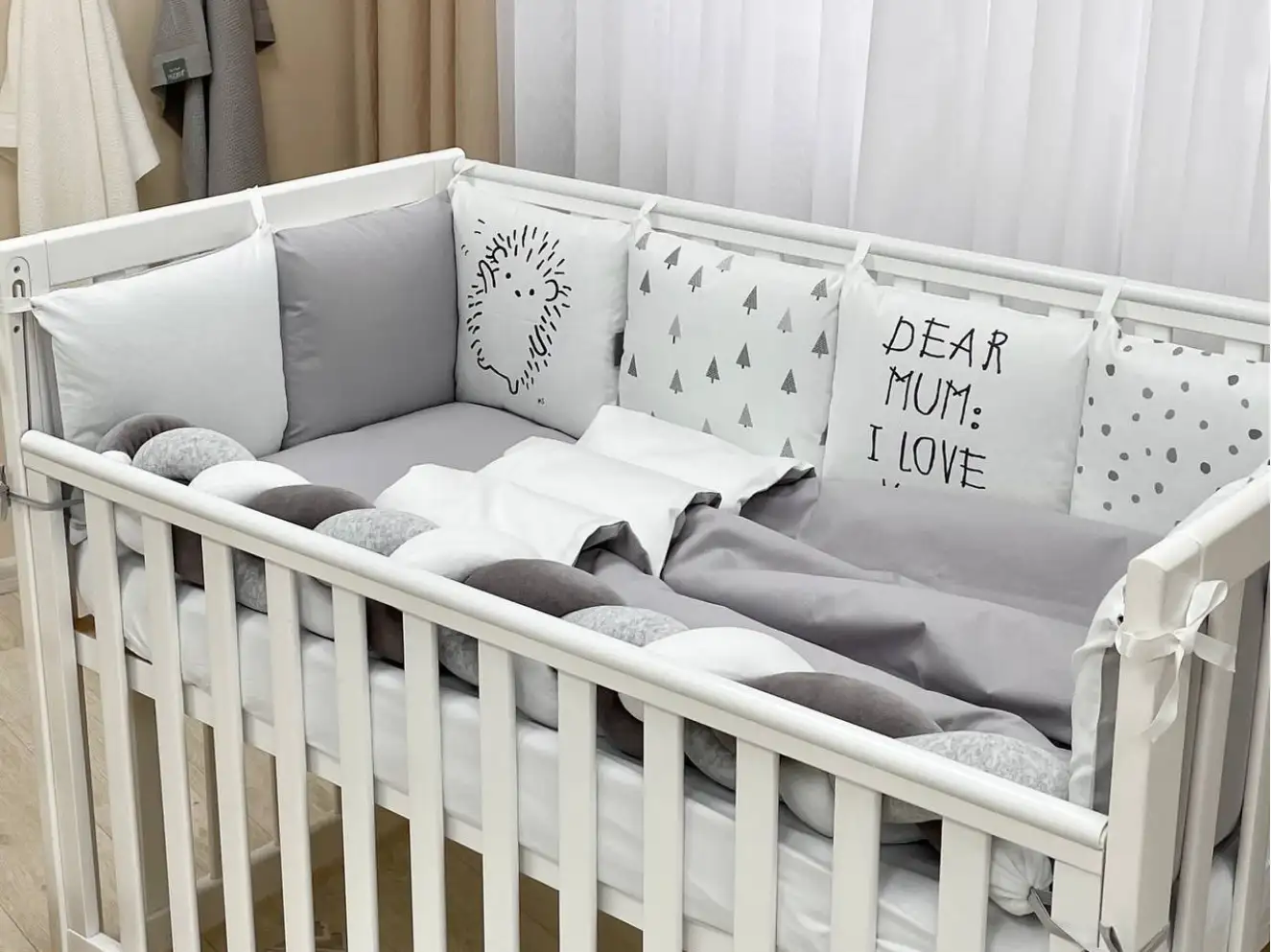 Комплект постільної білизни Арт Дизайн Їжачок (сірий)