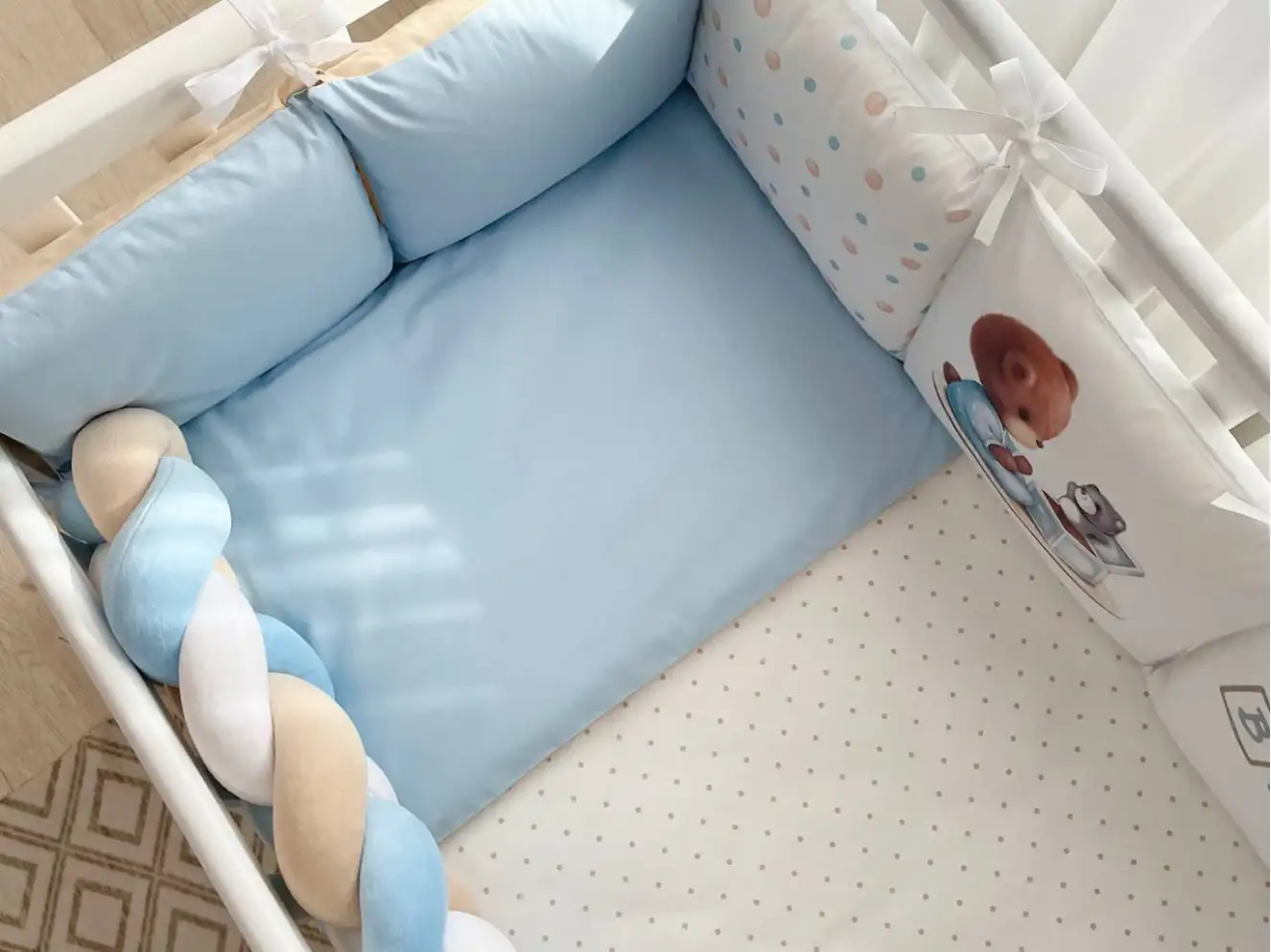 Комплект постельного белья Арт Дизайн Baby Teddy (голубой)