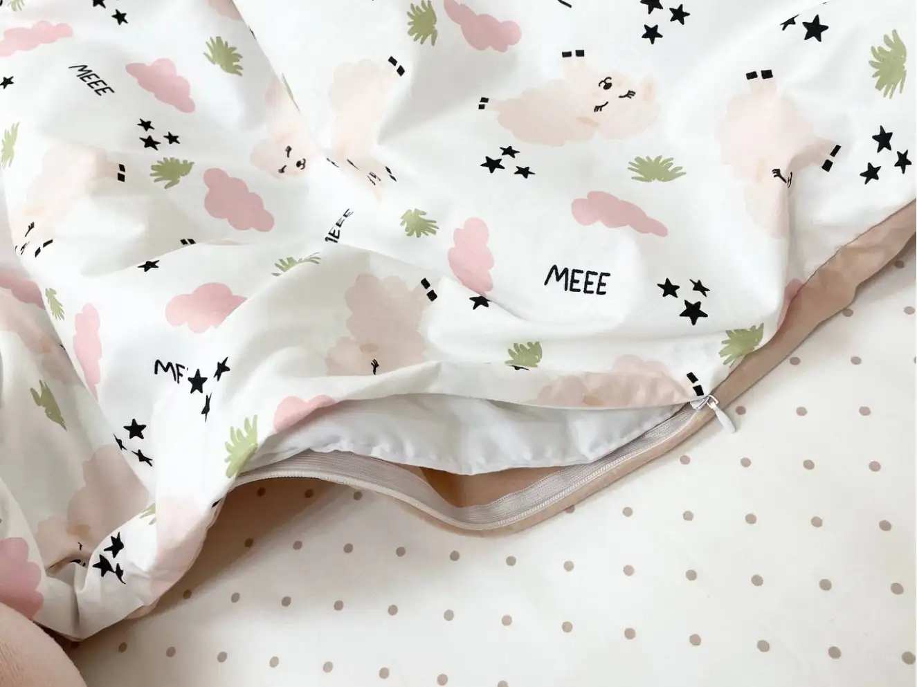 Комплект постільної білизни Happy night Овечки (пудра)