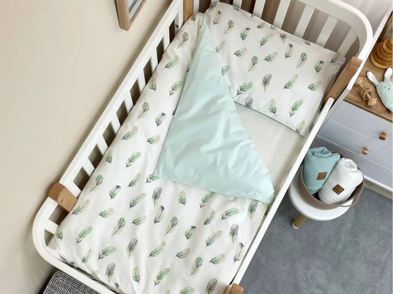 Комплект постільної білизни Baby Mix Перо м`ята