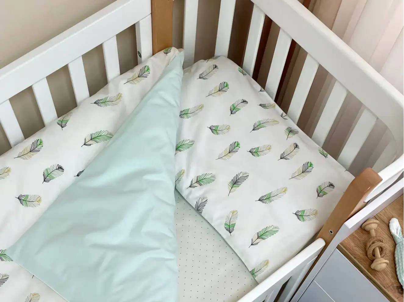 Комплект постільної білизни Baby Mix Перо м`ята