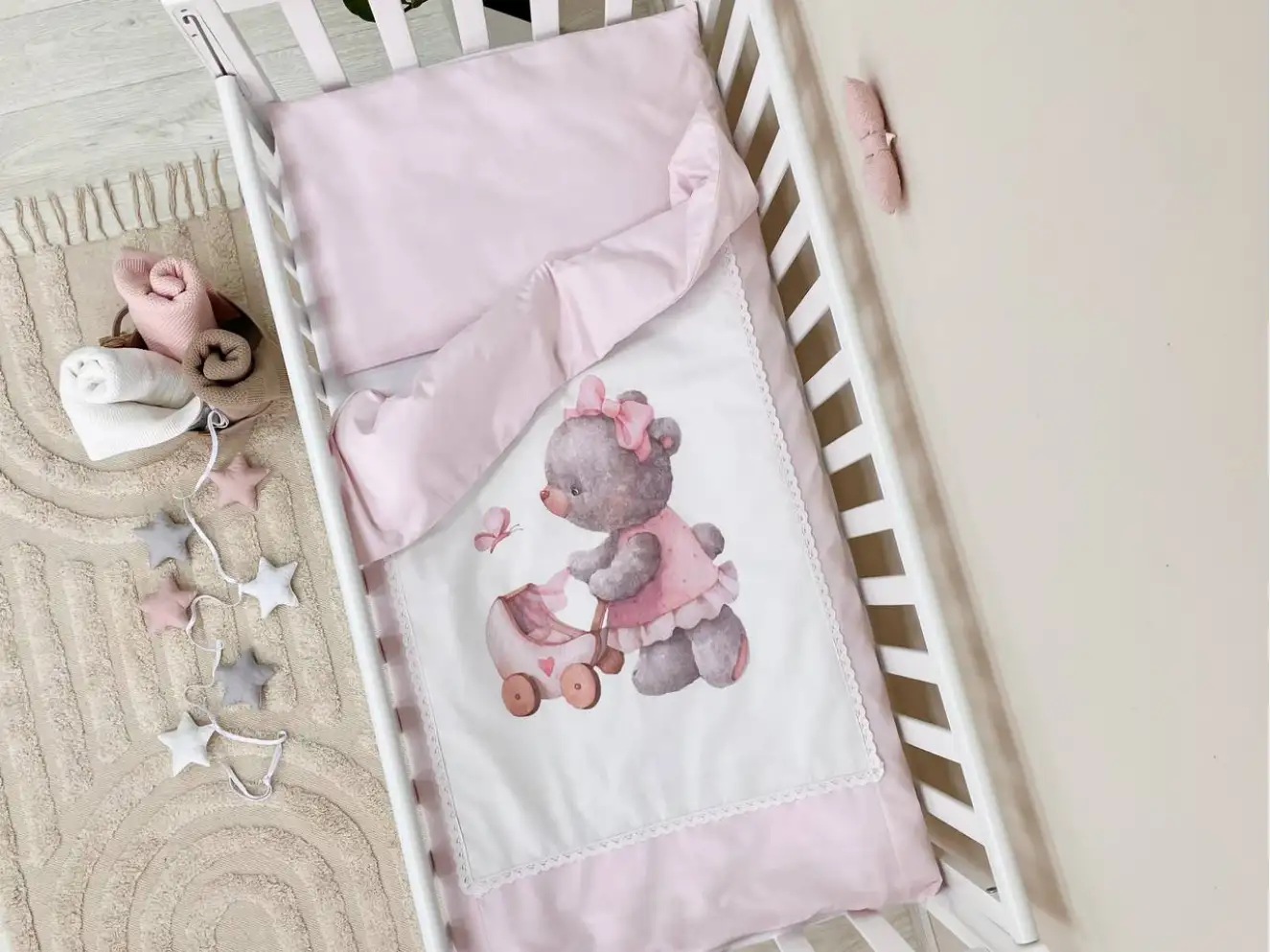 Комплект постільної білизни Kids Toys Ведмедик рожевий