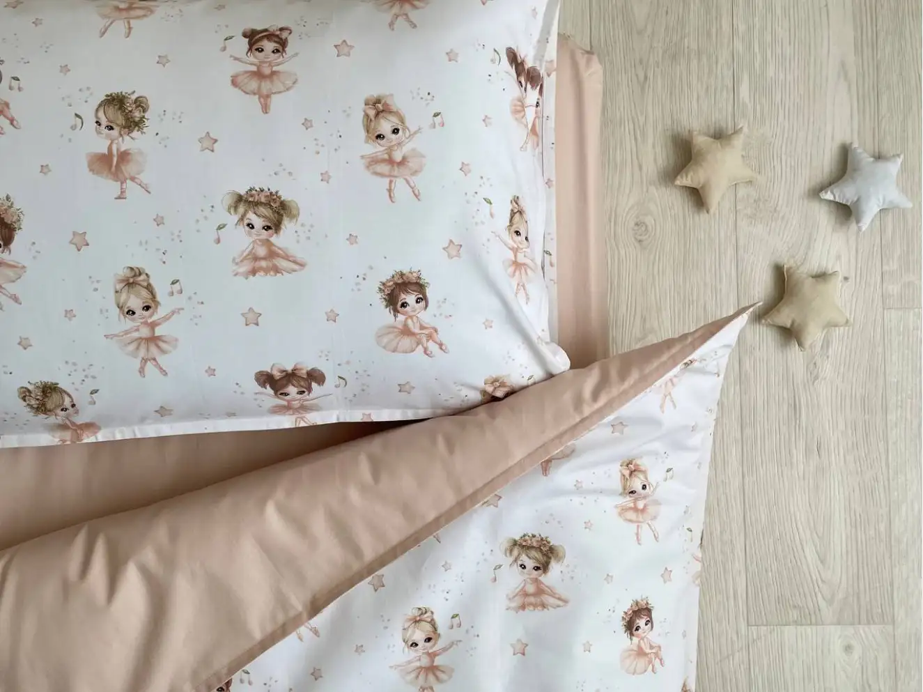 Комплект постільної білизни Танцівниці на білому