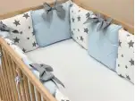 Комплект постельного белья Коллекция №4 Звезды голубой