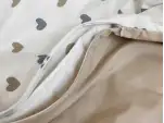 Комплект постельного белья Baby Mix Серо-бежевые сердечки