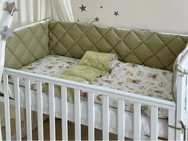 Комплект постельного белья Baby Mix Мишка boy мята