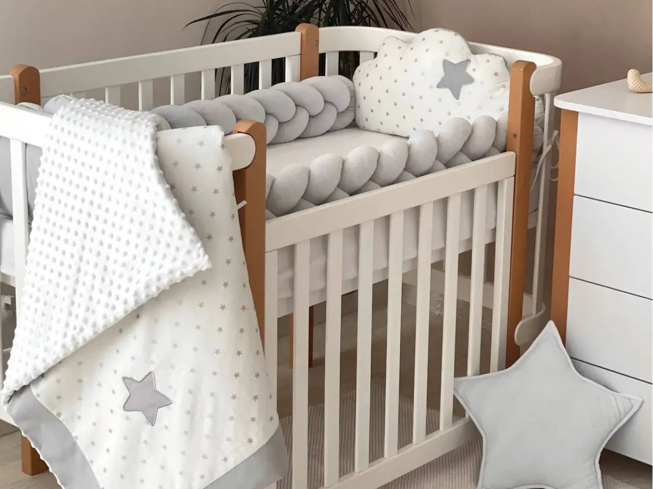 Комплект постельного белья Коллекция №7 Облака серые