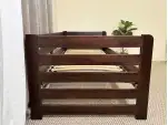 Детская кровать с дерева Кевин (темный орех)