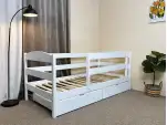 Дитяче ліжко з дерева Кіра комплект з бортиком і ящиком