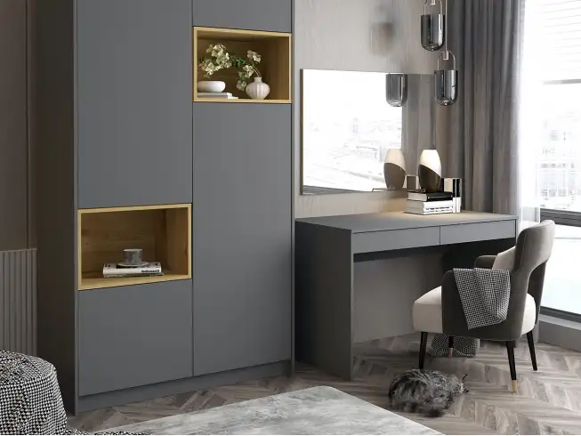 Письменный стол Дейл Графит 2Ш