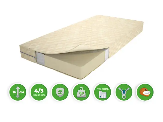 Матрас Comfort AeroCoconut 160мм беспружинный (Комфорт Аеро Кокос 160мм)