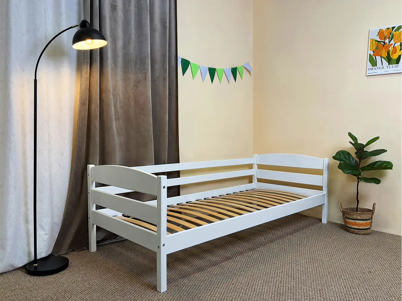 Детская кровать с дерева Хьюго (бук) Цвет RAL