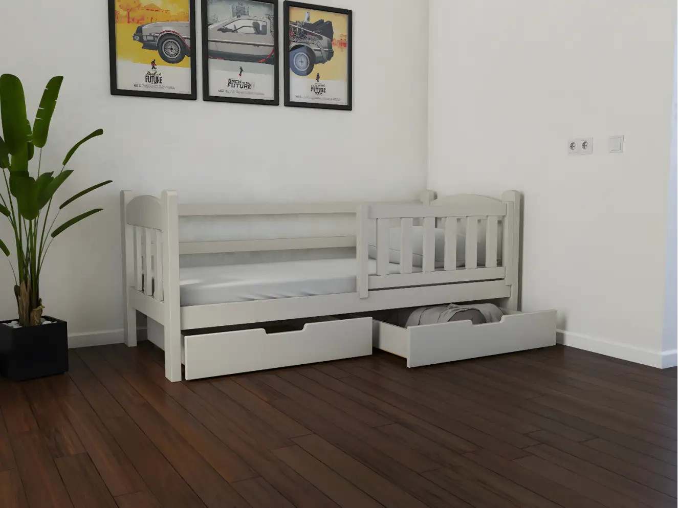 Детская кровать с дерева Элли (бук) Цвет RAL 