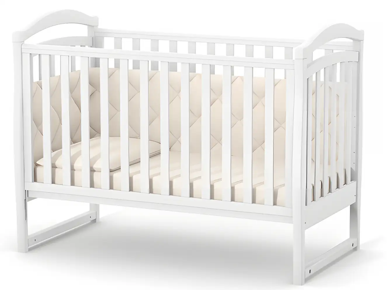 Дитяче ліжечко Верес Лд6 без ящика (Білий)