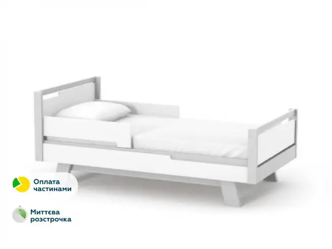 Ліжко підліткове Верес Манхеттен (Біло-Сірий) 160*80