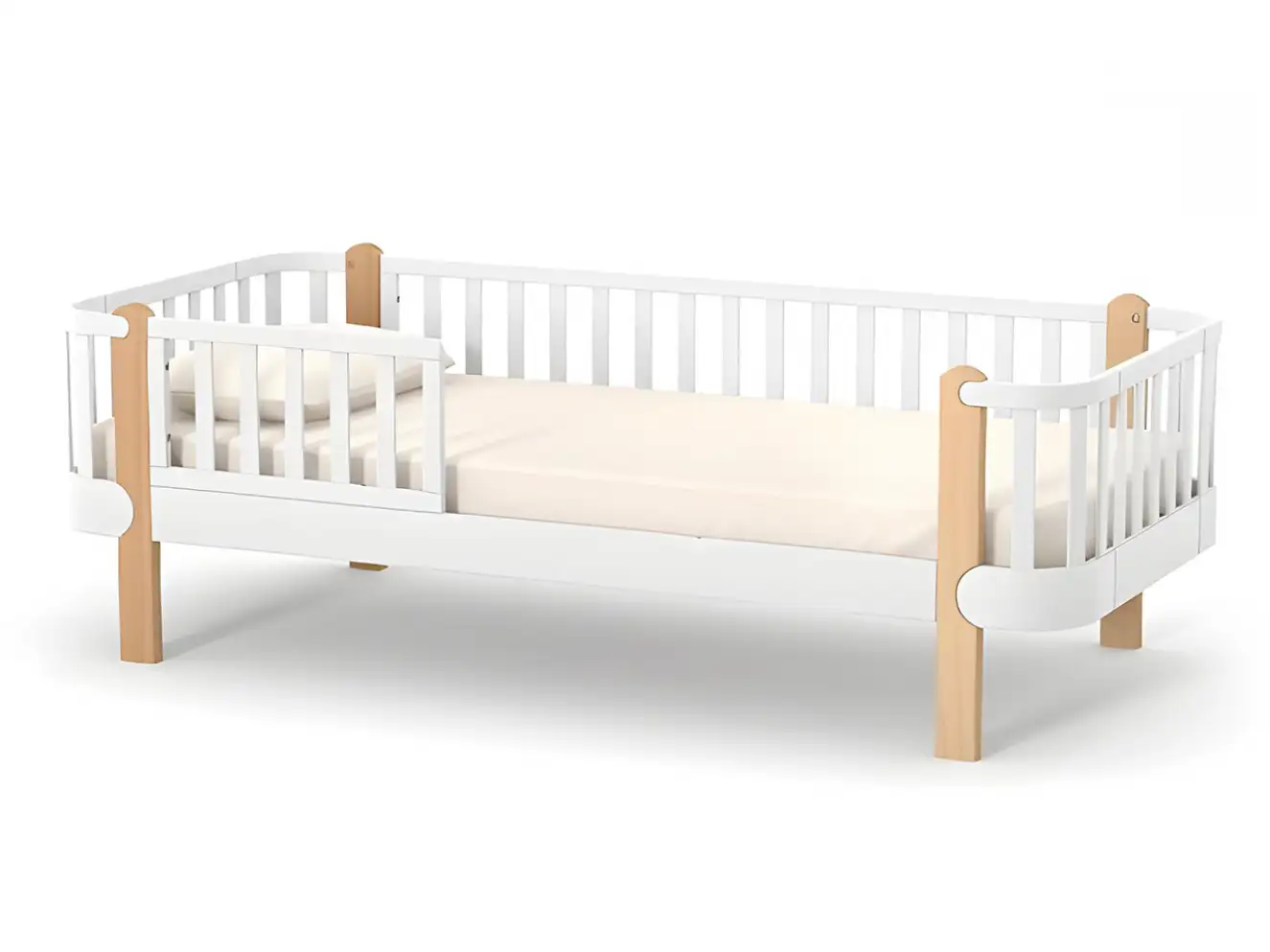 Кровать подростковая Верес Монако (Бело-Буковый) 190*80 Кровать подростковая Верес Монако (Бело-Буковый) 190*80