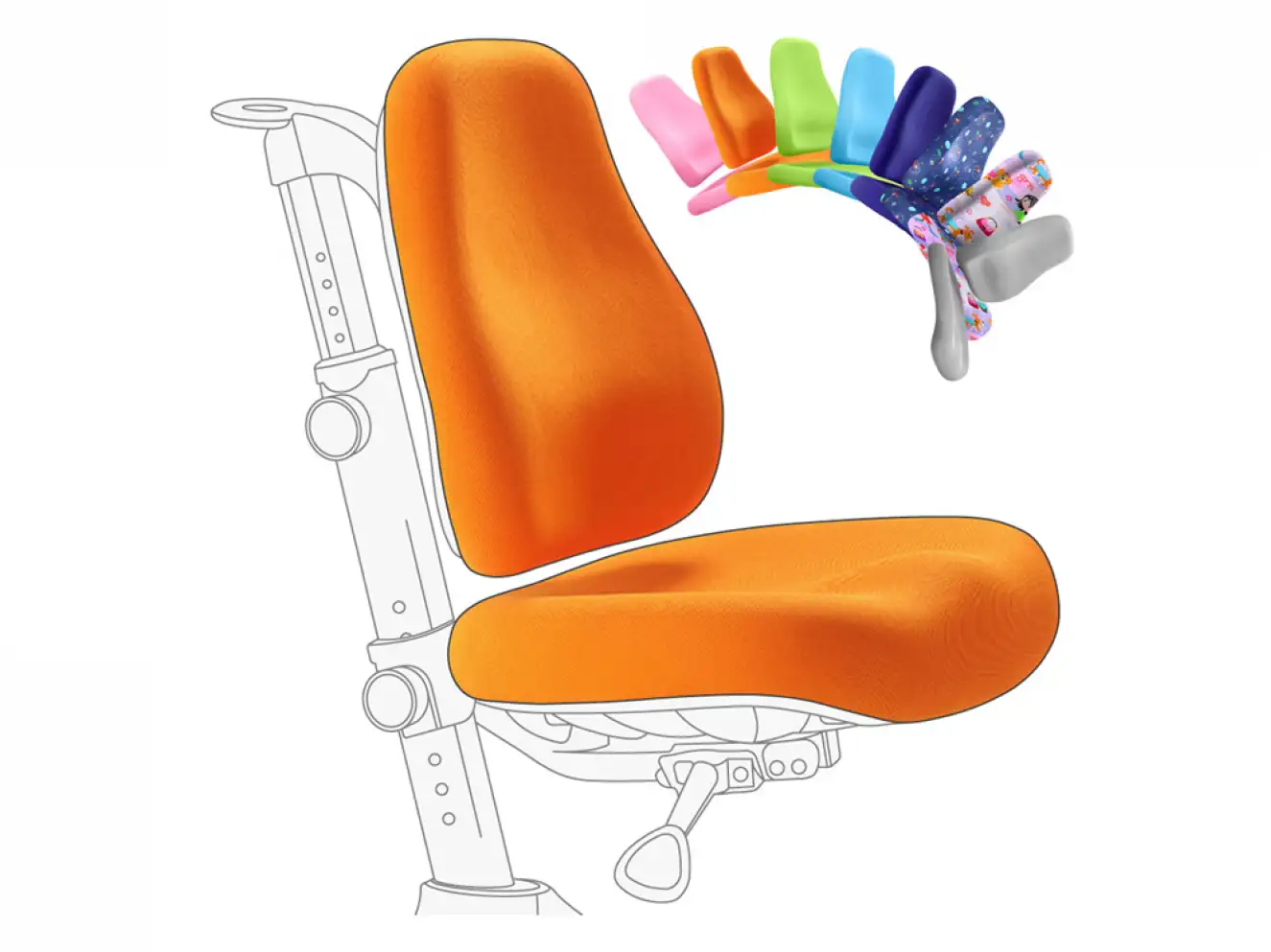 Дитяче крісло Evo-Kids Mio-G (арт.Y-407 G) Дитяче крісло Evo-Kids Mio-G (арт.Y-407 G)