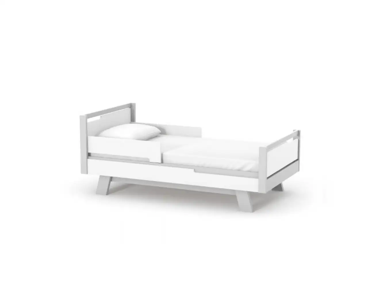 Кровать подростковая Верес Манхэттен (Бело-Серый) 160*80