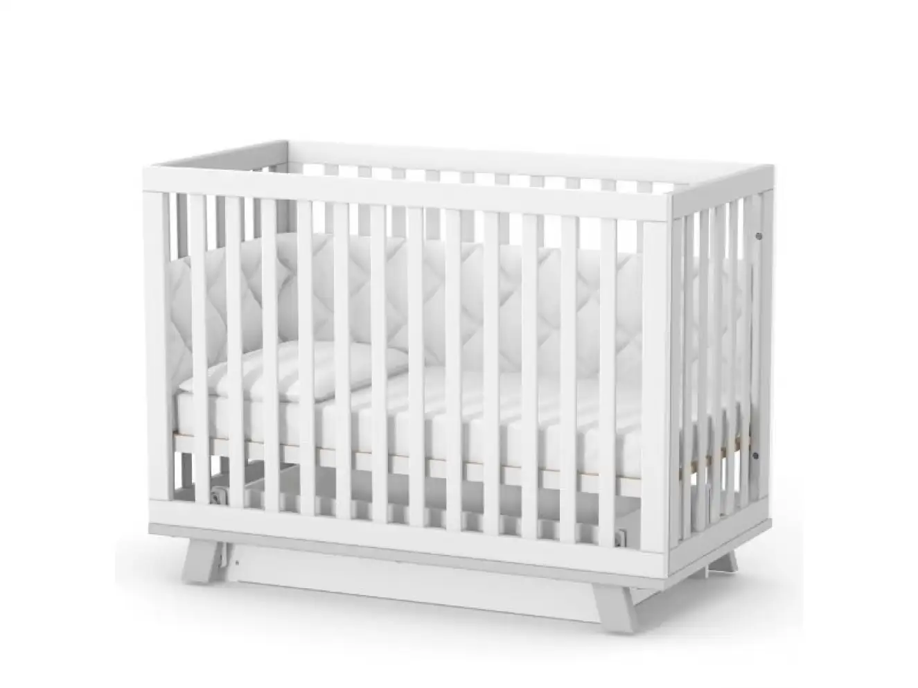 Детская кроватка Верес Манхэттен (Бело-Серый)