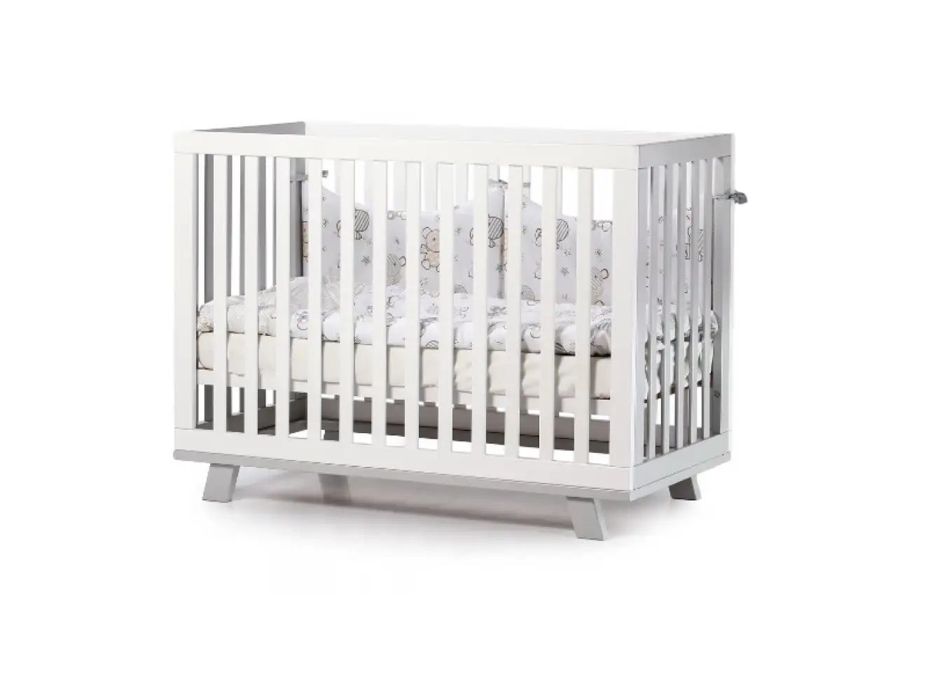 Детская кроватка Верес Манхэттен (Бело-Серый)