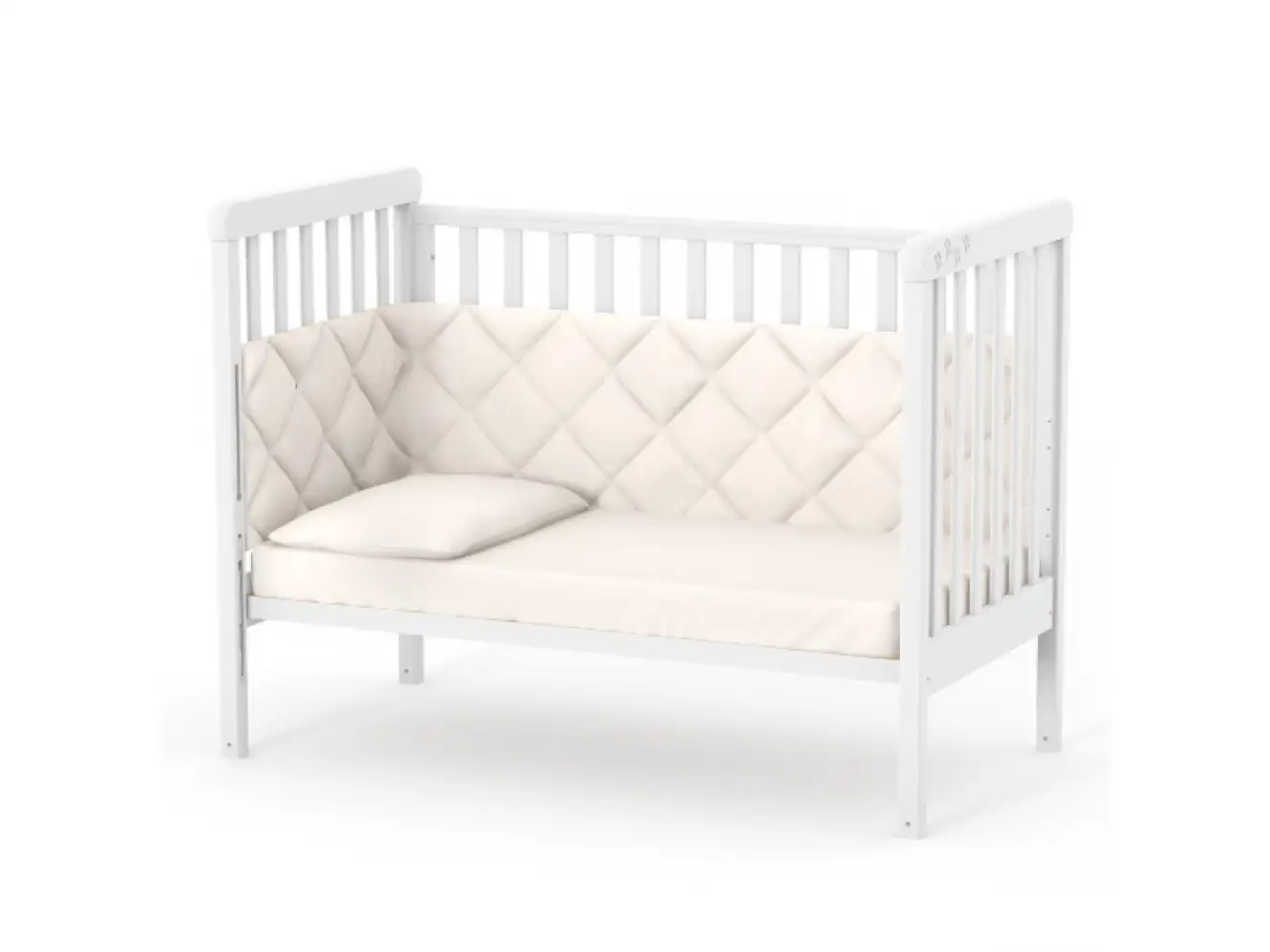 Детская кроватка Верес Лд12 без ящика (Белый) Ес