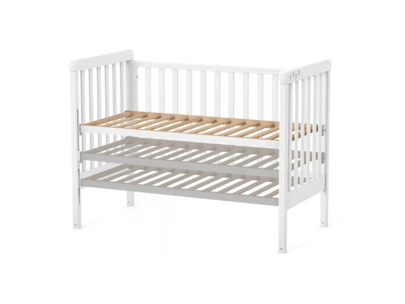Детская кроватка Верес Лд12 без ящика (Слон. Кость) Ес
