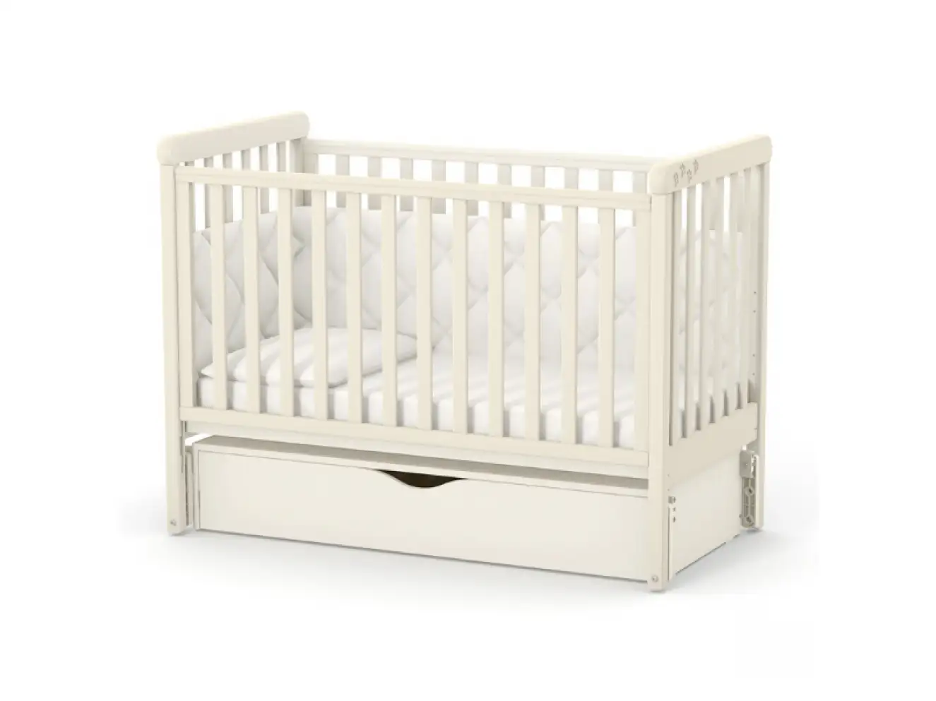 Детская кроватка Верес Лд12 без ящика (Слон. Кость) Ес