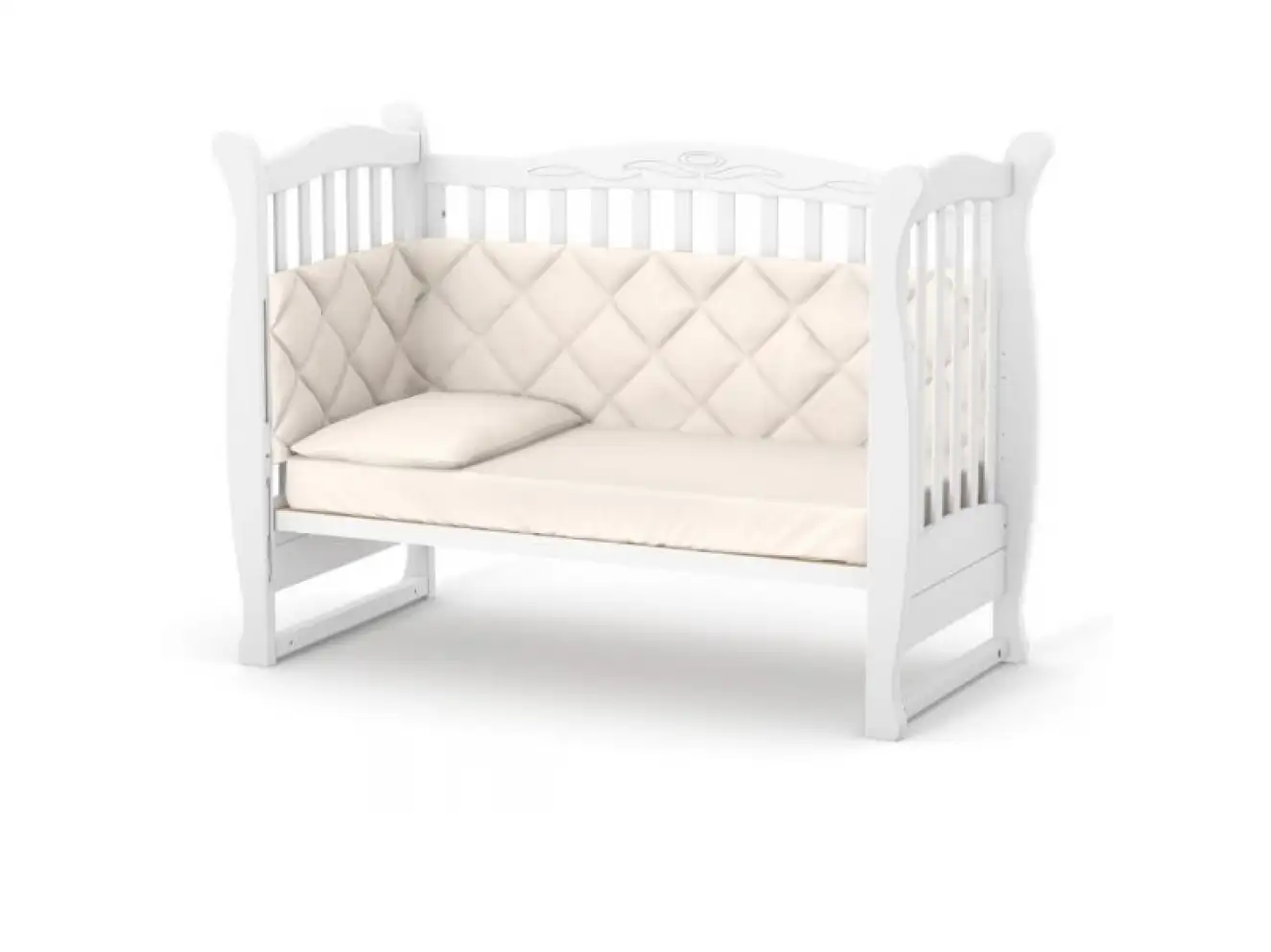 Детская кроватка Верес Лд15 без ящика (Орех) Ес