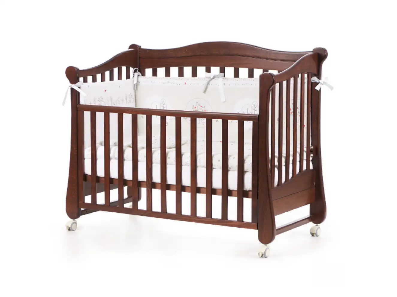 Дитяче ліжечко Верес Лд18 без ящика (Горіх) Дитяче ліжечко Верес Лд18 без ящика (Горіх)