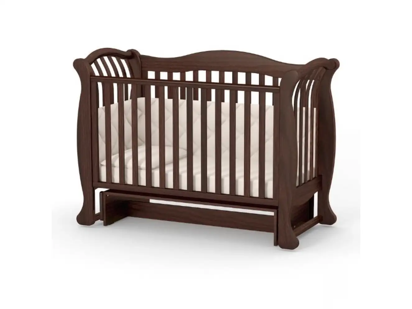 Дитяче ліжечко Верес Лд19 без ящика (Горіх) Дитяче ліжечко Верес Лд19 без ящика (Горіх)