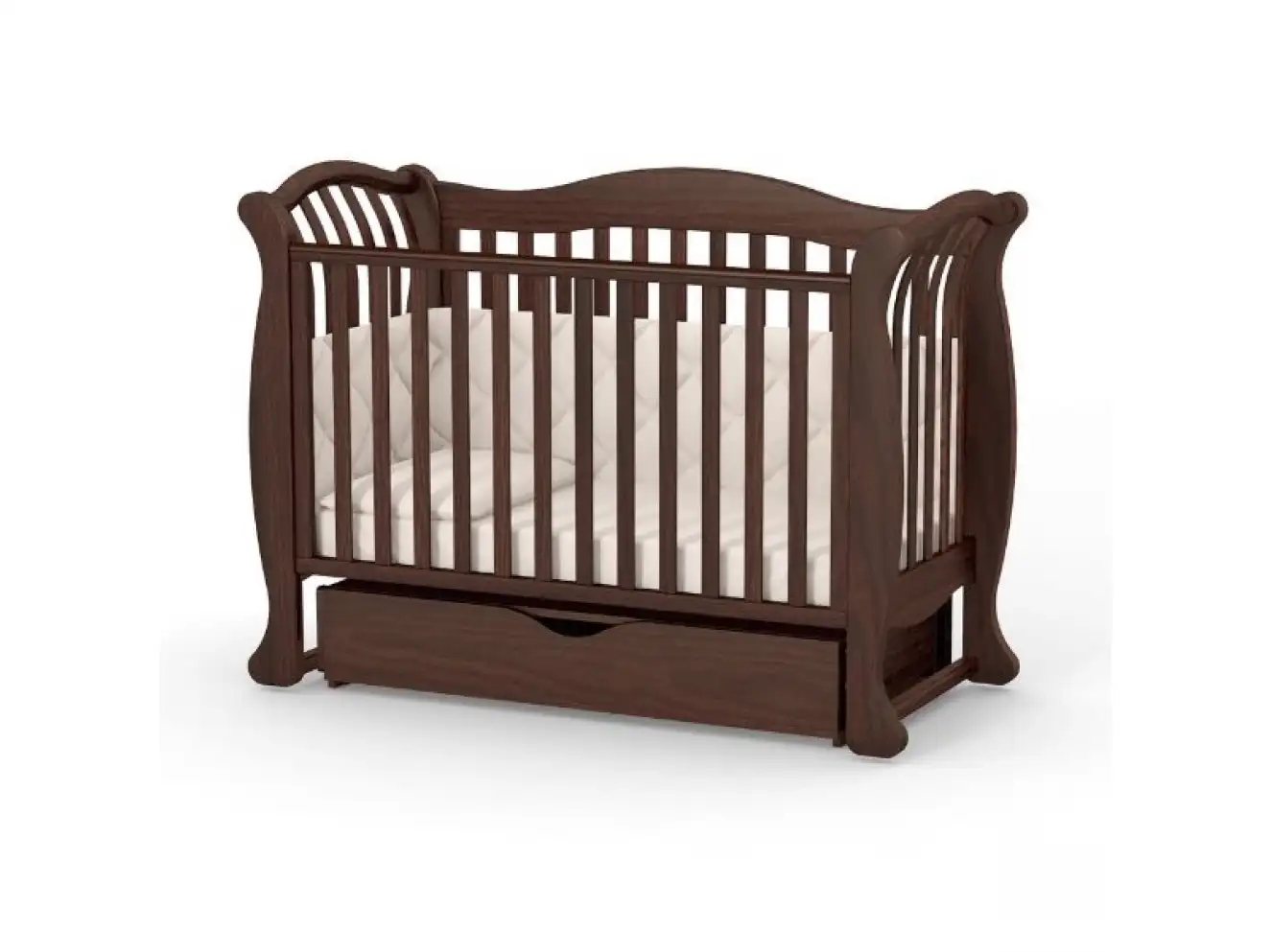 Дитяче ліжечко Верес Лд19 без ящика (Горіх) Дитяче ліжечко Верес Лд19 без ящика (Горіх)