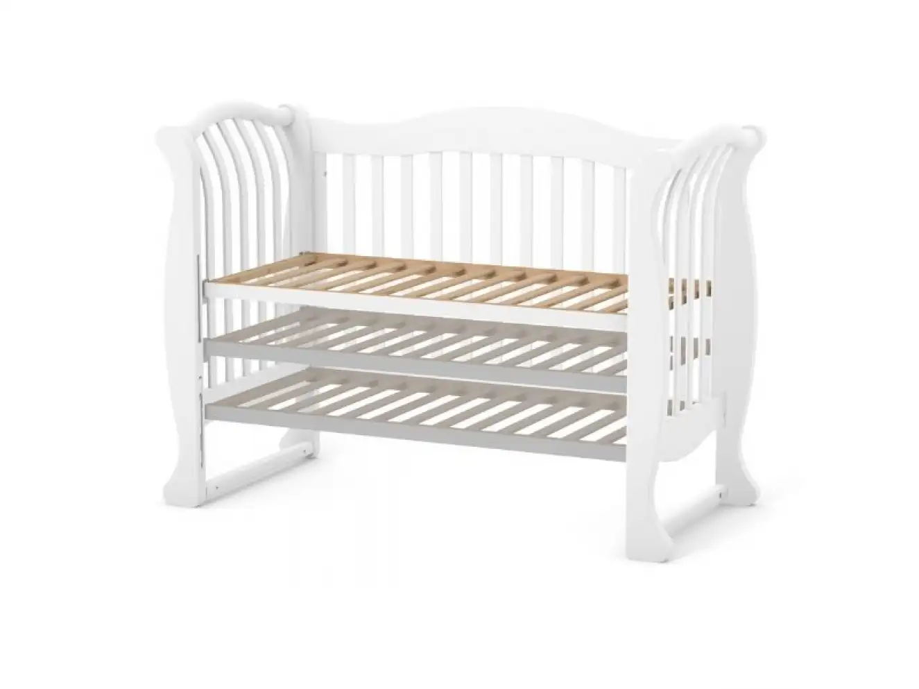 Детская кроватка Верес Лд19 без ящика (Слоновая Кость) Ес