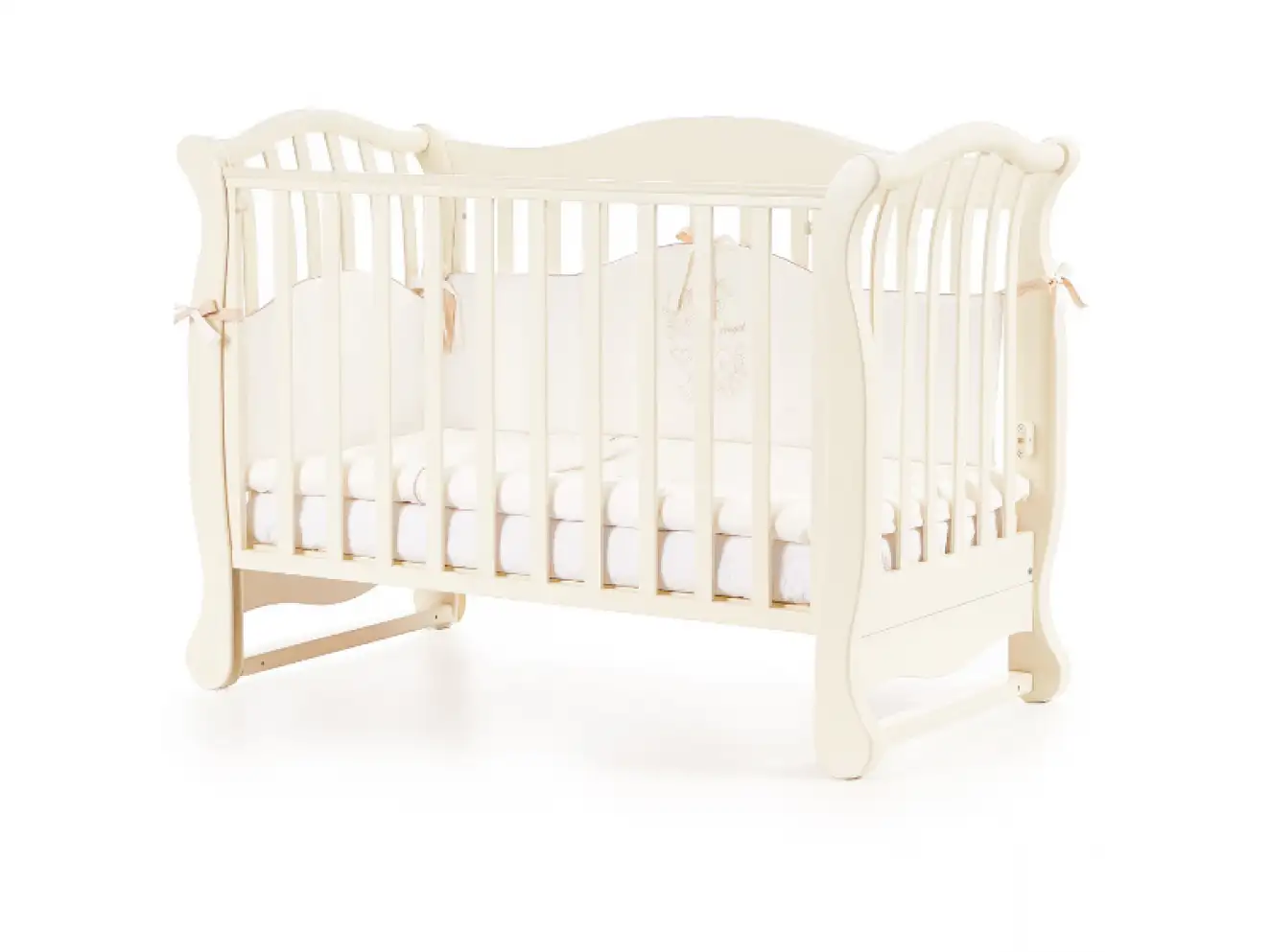 Детская кроватка Верес Лд19 без ящика (Слоновая Кость) Ес