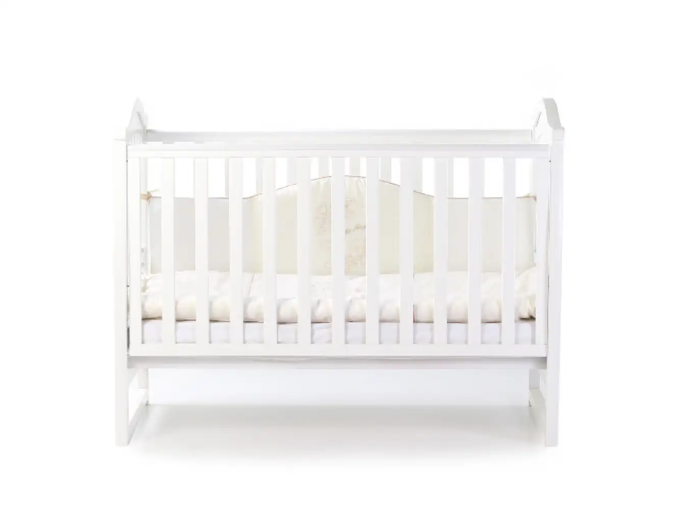 Детская кроватка Верес Лд3 без ящика (Белый) Ес Детская кроватка Верес Лд3 без ящика (Белый) Ес