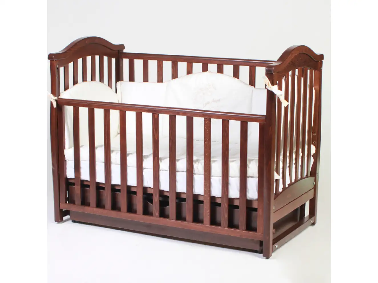 Детская кроватка Верес Лд3 без ящика (Орех) Ес