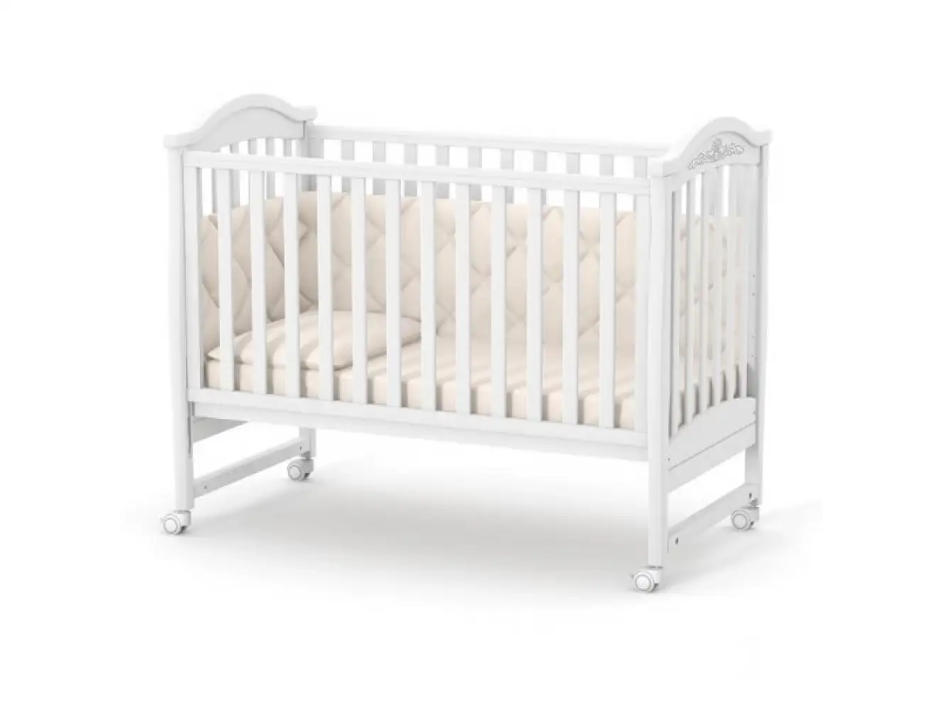 Детская кроватка Верес Лд3 без ящика (Слоновая Кость) Ес