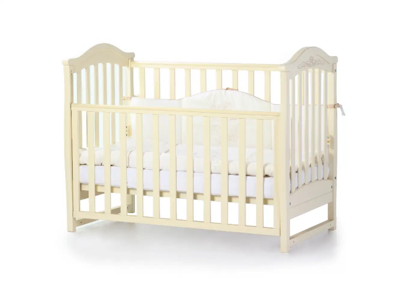 Детская кроватка Верес Лд3 без ящика (Слоновая Кость) Ес