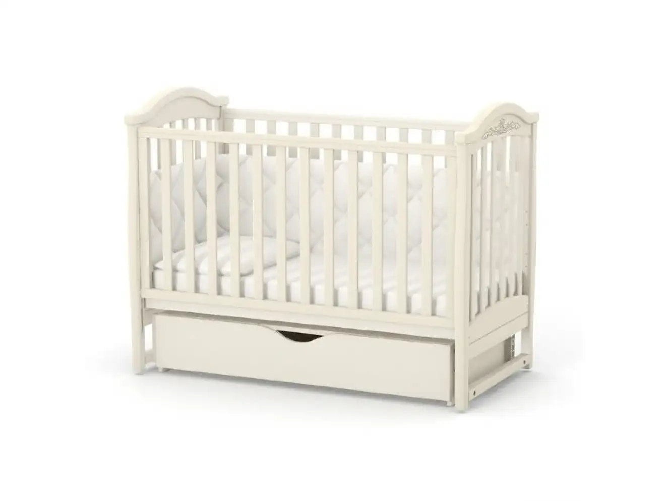 Детская кроватка Верес Лд3 без ящика (Слоновая Кость) Ес