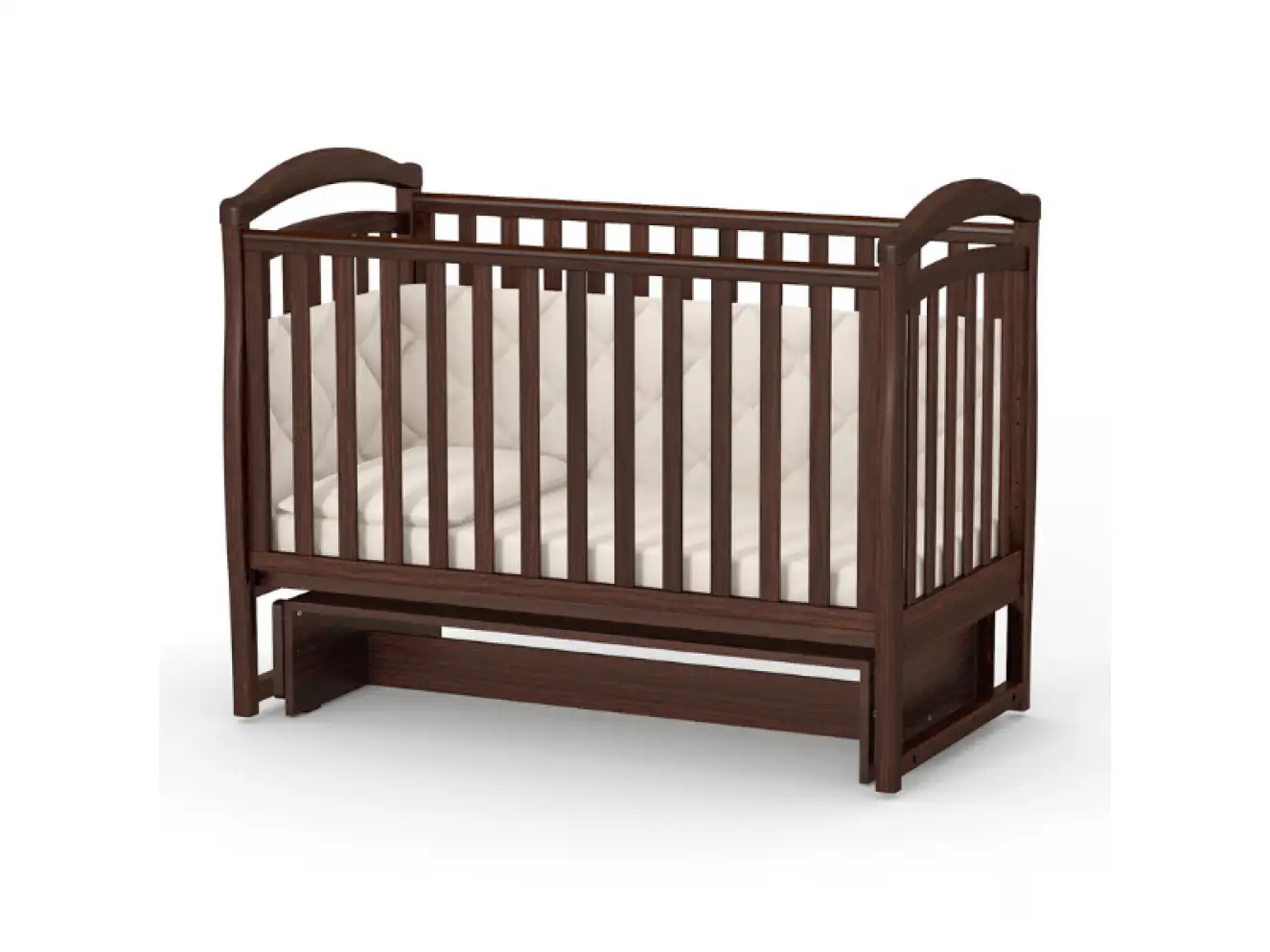 Дитяче ліжечко Верес Лд6 без ящика (Горіх) Дитяче ліжечко Верес Лд6 без ящика (Горіх)