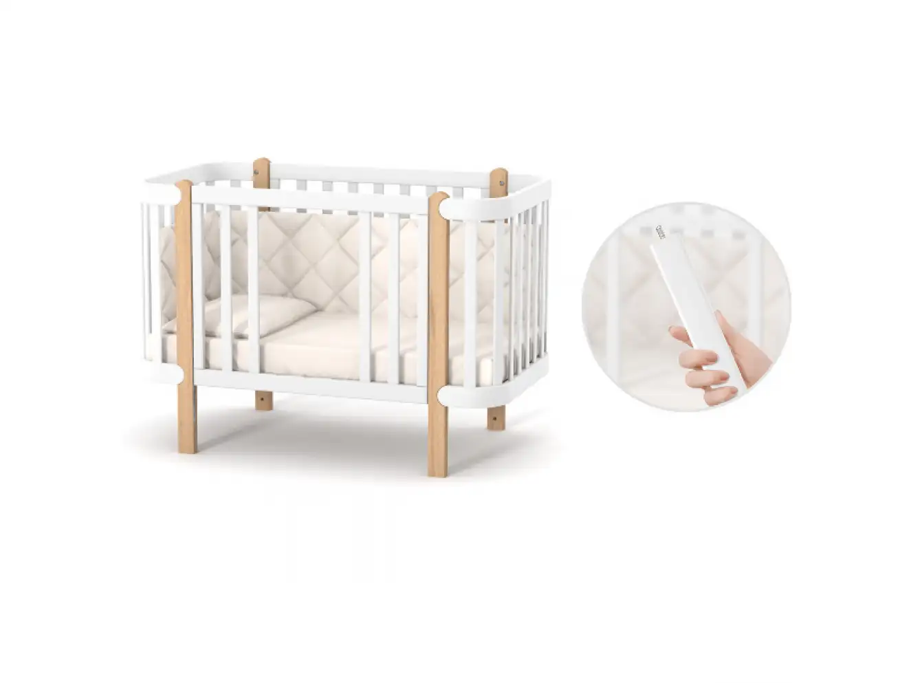 Детская кроватка Верес Монако (Белый) Детская кроватка Верес Монако (Белый)