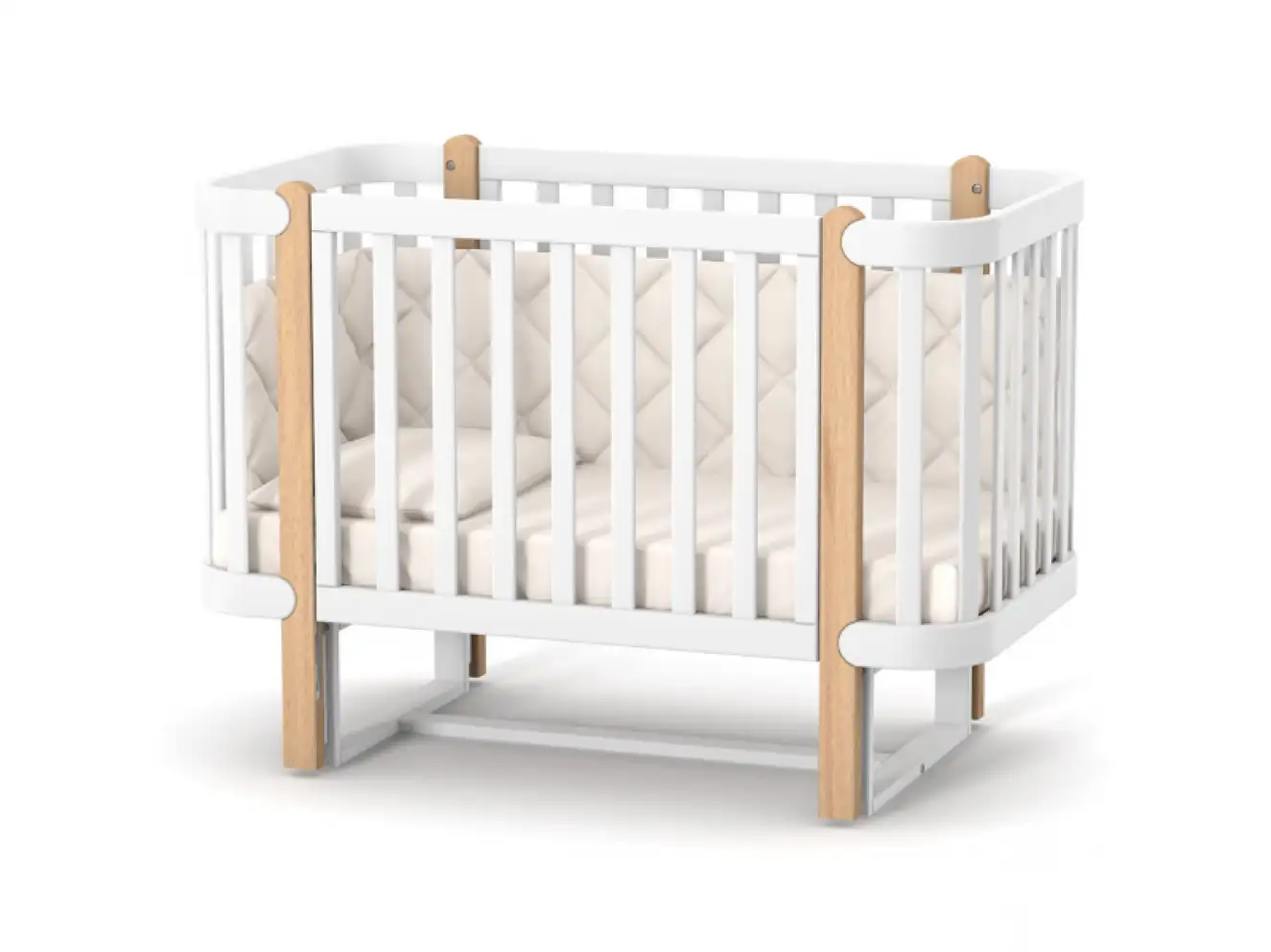 Детская кроватка Верес Монако (Бело-Буковый)