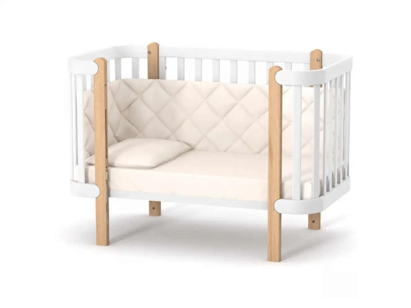 Детская кроватка Верес Монако (Бело-Буковый)