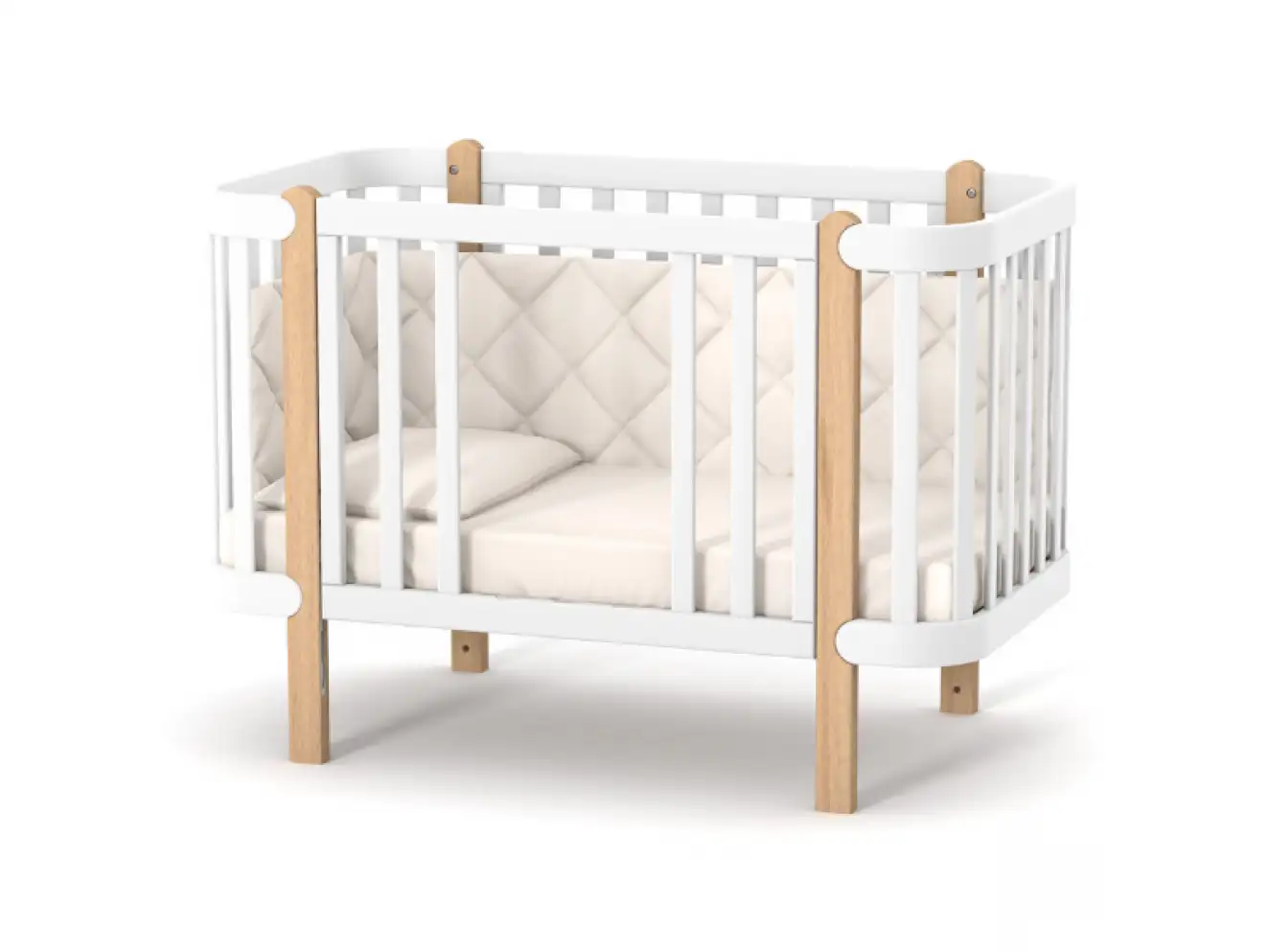 Детская кроватка Верес Монако (Капучино-Белый)