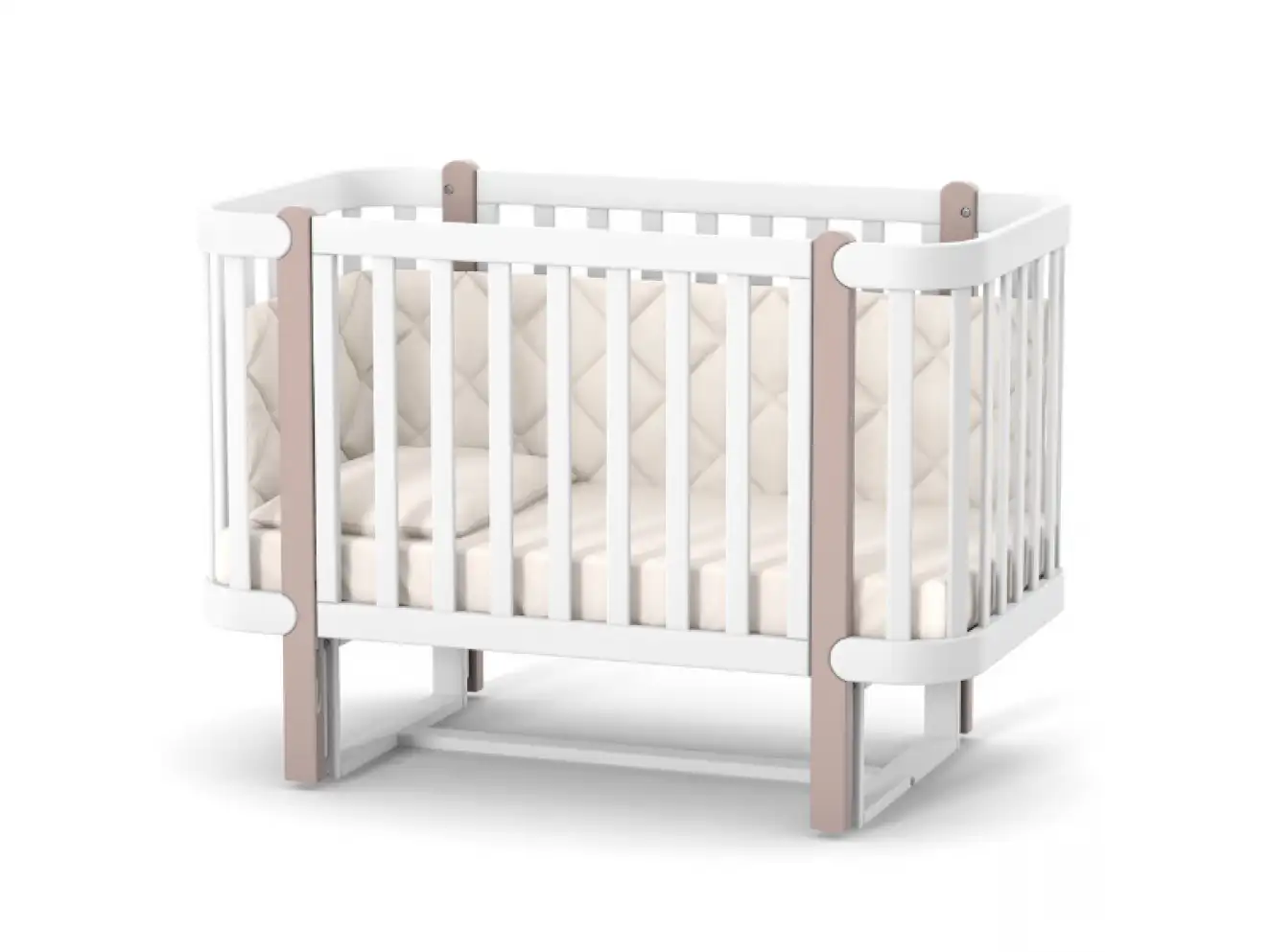Детская кроватка Верес Монако (Капучино-Белый)