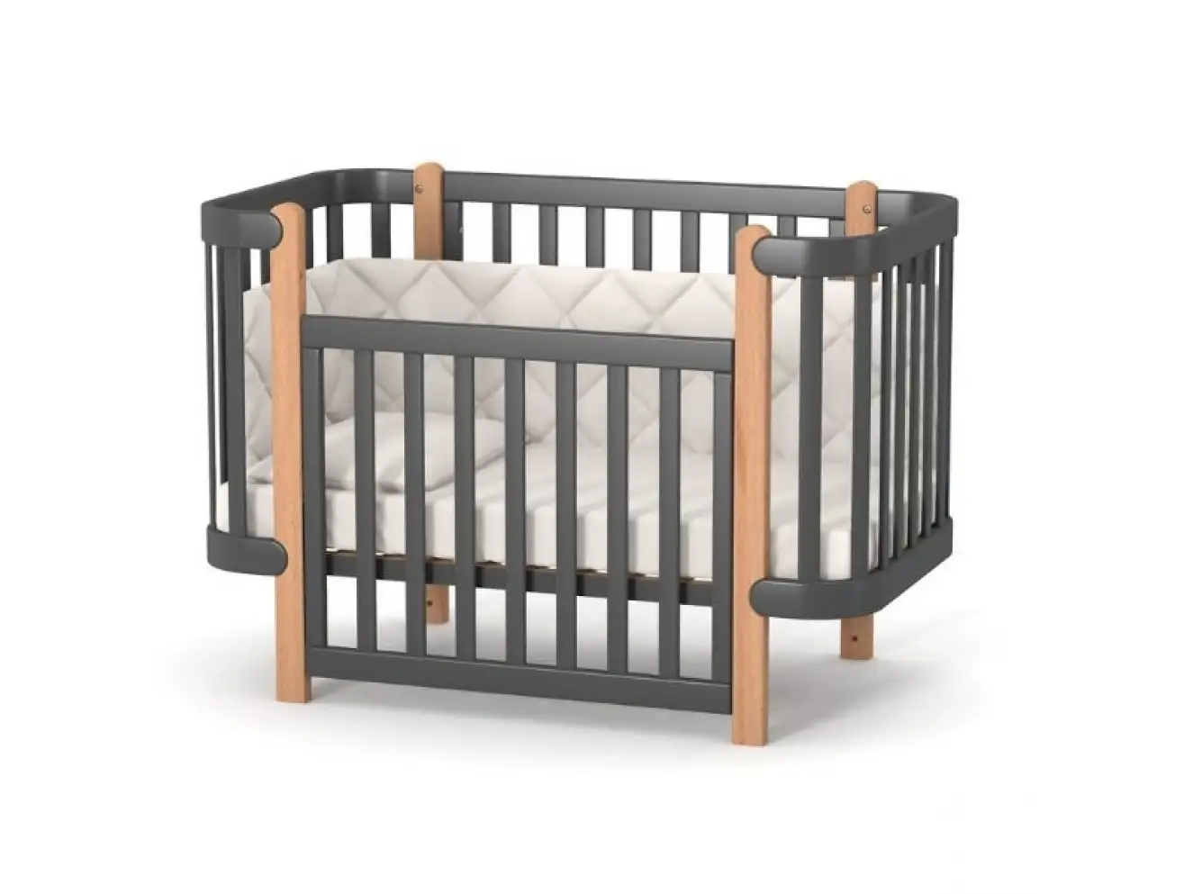 Дитяче ліжечко Верес Монако (Графіт)