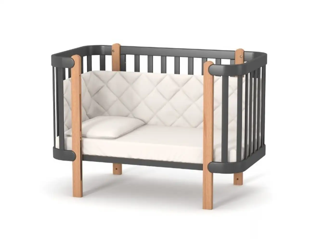 Дитяче ліжечко Верес Монако (Графіт)