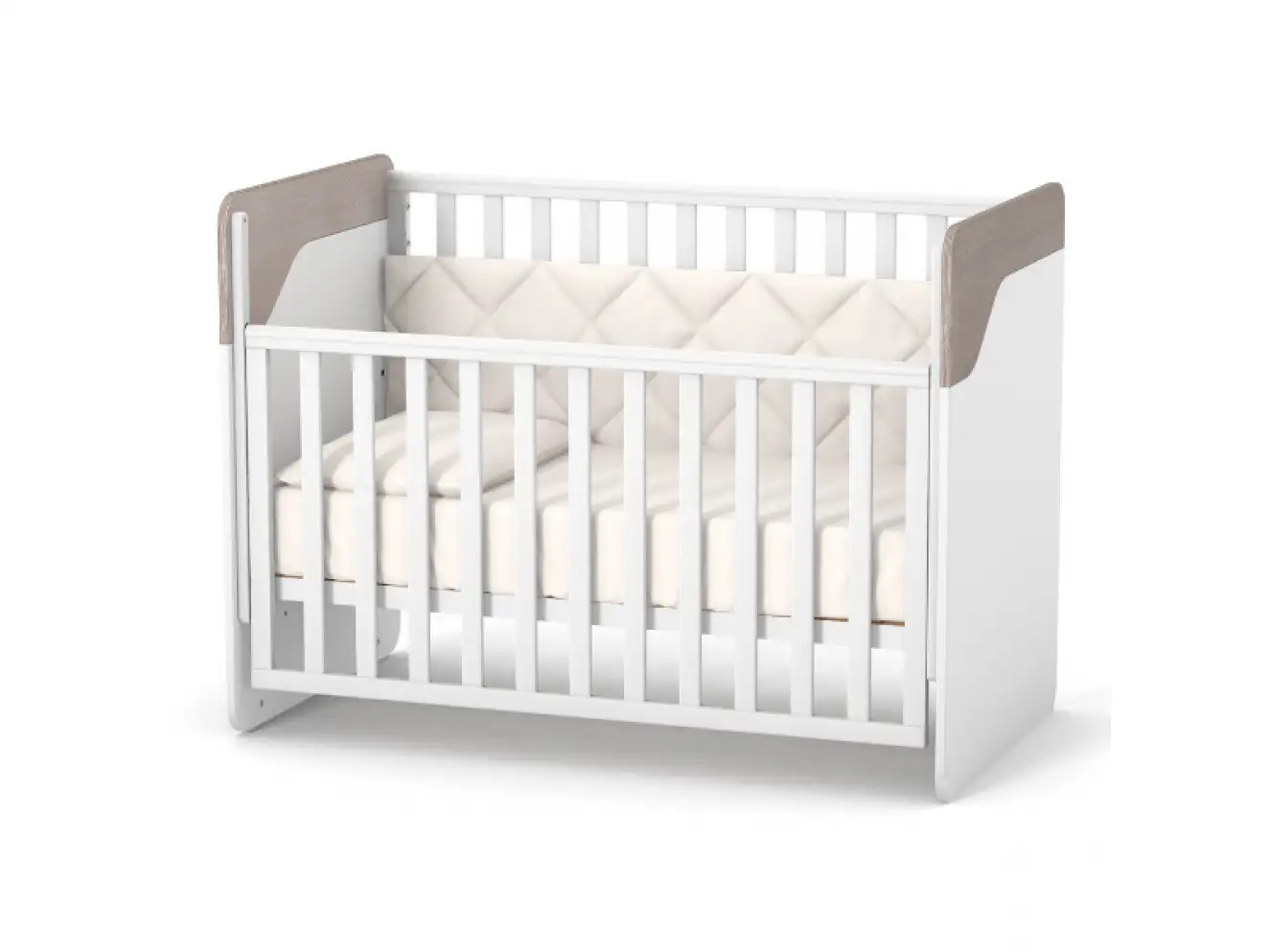 Дитяче ліжечко Верес Сідней (Капучіно-Білий)