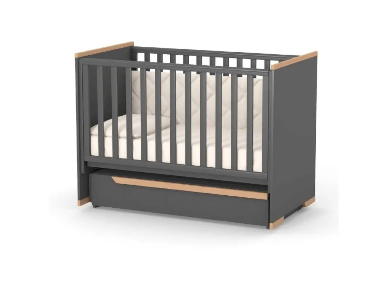 Детская кроватка Верес Сиэтл (темно-серый)